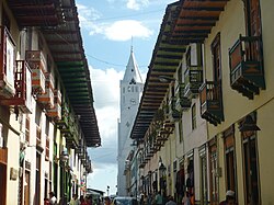 Balcones de arquitectura tradicional en Risaralda