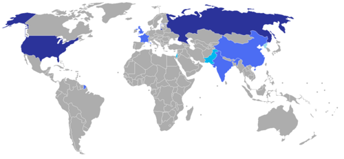 Gráfico sobre el arsenal nuclear mundial