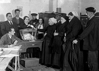 Referéndum autonómico del 5 de noviembre de 1933 en Éibar
