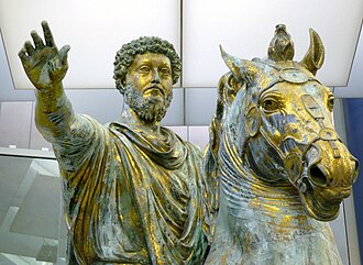 Estatua ecuestre de Marco Aurelio en los Museos Capitolinos