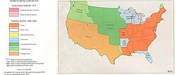 Mapa histórico que muestra un territorio no organizado en color verde oscuro durante el año 1830.