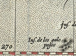 Detalle cartográfico histórico de América