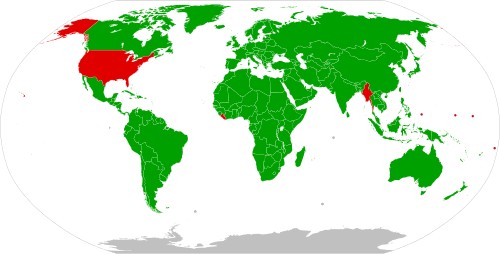 Mapa de países donde la libra sigue siendo una unidad oficial