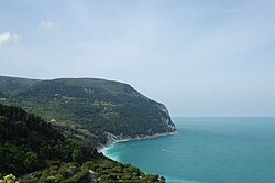Vista panorámica del Monte Conero