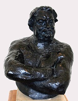 Busto escultórico de Honoré de Balzac realizado por Auguste Rodin.