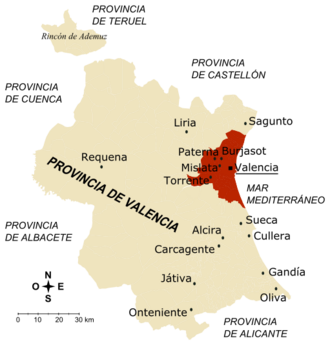 Representación gráfica del sistema metropolitano valenciano