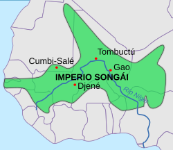 Extensión del Imperio songhay
