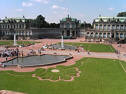 Patio interior del Zwinger en Dresde