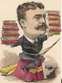 Representación simbólica sentada sobre las obras de Balzac y Flaubert.