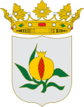 Representación histórica del escudo de armas del Reino de Granada.