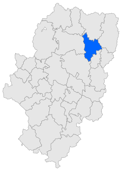 Mapa de ubicación de la comarca