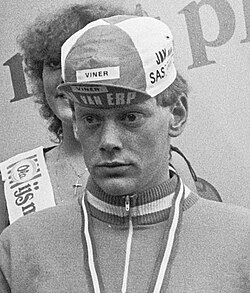 Bert Oosterbosch en su etapa como ciclista profesional.