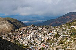 Vista aérea de Real de Catorce, México