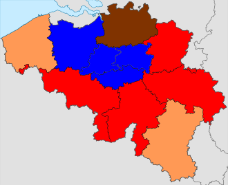 Mapa electoral de Bélgica 2003