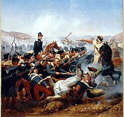 Representación de la Batalla de Somah en 1836