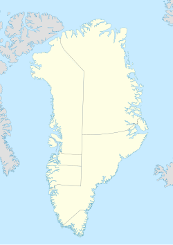 Mapa de localización de Nuuk en Groenlandia