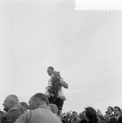 El profesional Rik van Steenbergen el 18 de agosto de 1957.