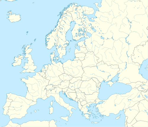 Mapa que señala la ubicación geográfica de Europa durante el EuroBasket 2015