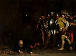 Pintura de la muerte de Francisco Pizarro