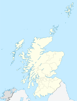 Mapa de localización de Inverness en Escocia
