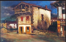 Casa Rubio, óleo pintado por Ricardo Baroja en 1926