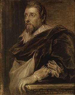 Retrato de Frans Francken el Joven pintado por Van Dyck