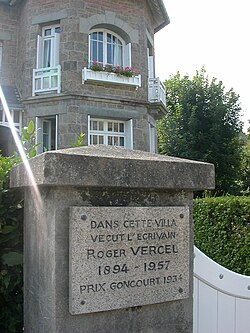Fotografía de la casa de Roger Vercel en Dinard