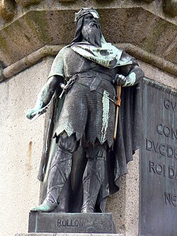 Representación de Hrolf Ganger en registros históricos