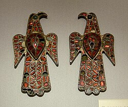 Fíbulas aquiliformes visigodas de Alovera en el Museo Arqueológico Nacional