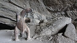 Réplica de un Milodón en el Monumento Natural