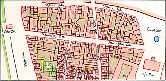Mapa posterior al incendio que muestra la zona tras la reconstrucción