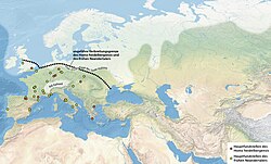 Mapa de yacimientos de restos de heidelbergensis y preneandertales