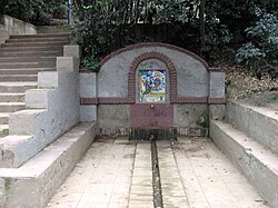Fuente de San Salvador de Horta en el entorno forestal
