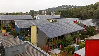 Vista aérea del barrio de Vauban