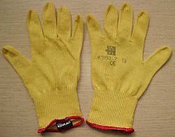 Guantes de protección fabricados con tejido de Kevlar