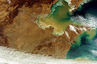 Mapa satelital de la Llanura del Norte de China