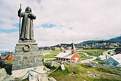 Estatua conmemorativa de Hans Egede en Nuuk