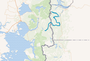 Mapa de la cuenca del río Puelo