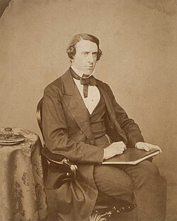 Retrato antiguo de Leslie Stephen, padre de Virginia Woolf, hacia 1860.