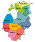 Representación visual de la división administrativa