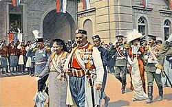 Proclamación del Reino de Montenegro en Cetiña