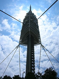 Torre de telecomunicaciones de Collserola en Barcelona