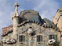 Detalle de la bóveda superior de la fachada