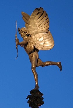 Estatua de aluminio de Anteros