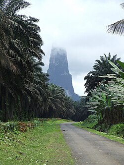 El Pico Cão Grande en Santo Tomé y Príncipe