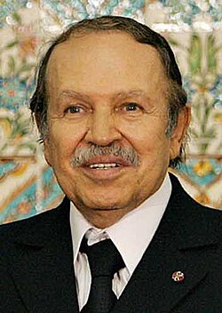 Retrato de Abdelaziz Bouteflika, presidente de Argelia desde 1999