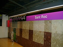 Estación de Sant Roc en Badalona