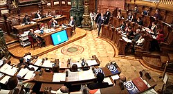 Salón Carles Pi i Sunyer durante una reunión plenaria