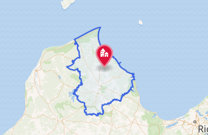 Mapa de localización del municipio de Talsi en Letonia