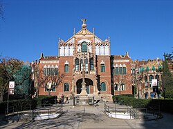 Vista de uno de los pabellones del Hospital de San Pablo en Barcelona.